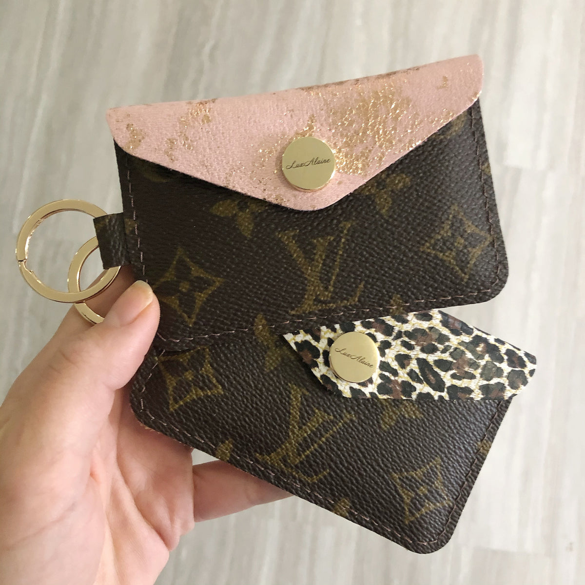REPURPOSED Louis Vuitton Card Pouch Key Chain – NH Timeless Designers