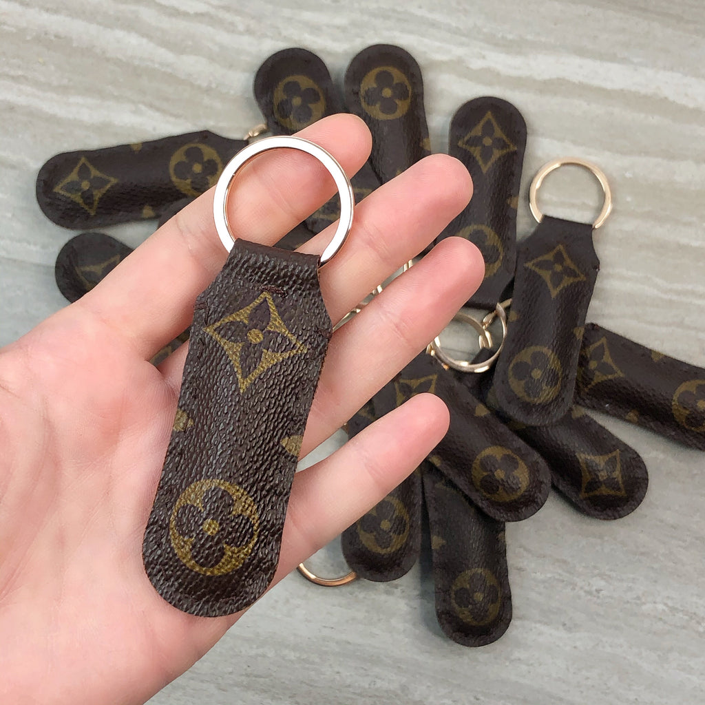 Repurposed Upcycled Keychain Key Fob Wristlet LV - $28 New With